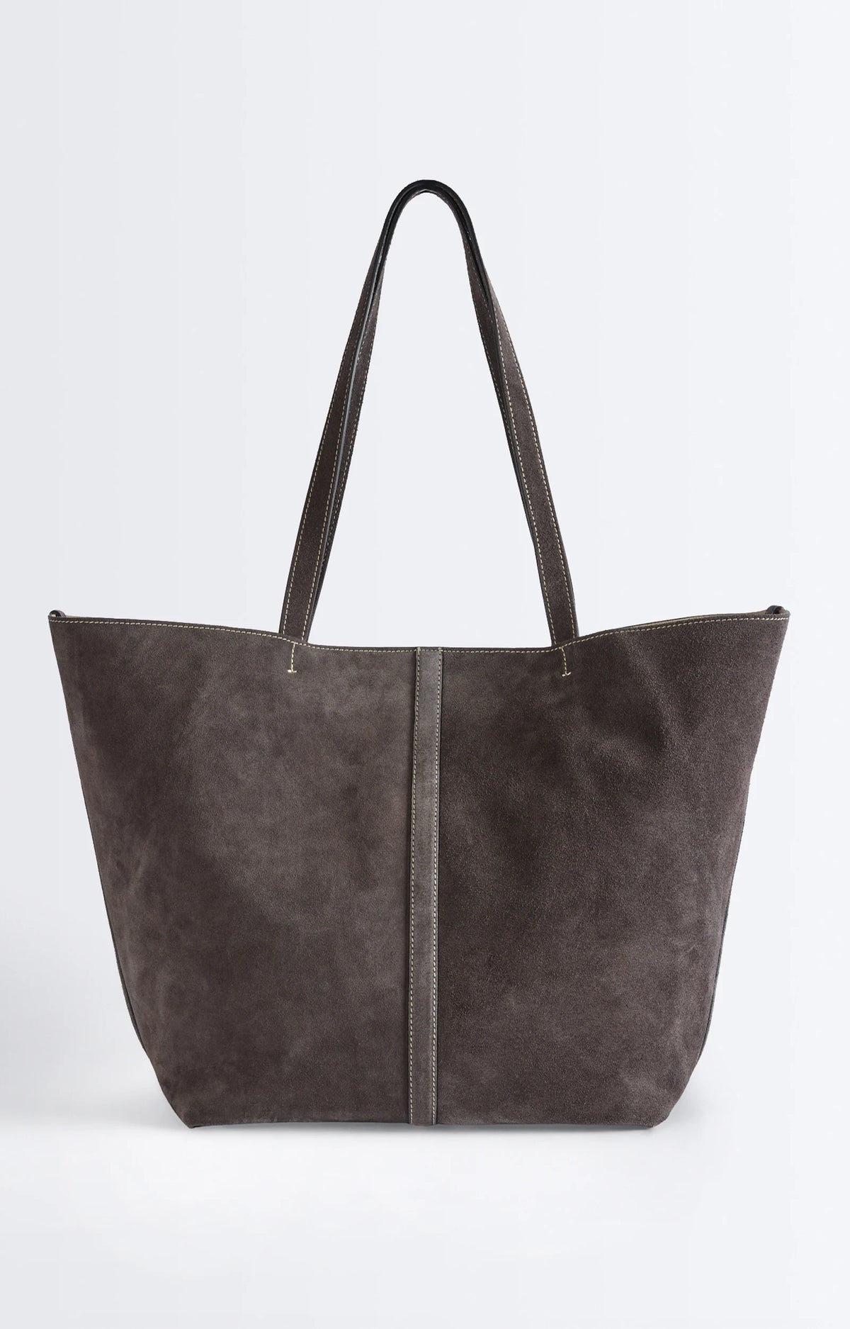 Vanessa Bruno Large Cabas Daily Tote Pewter