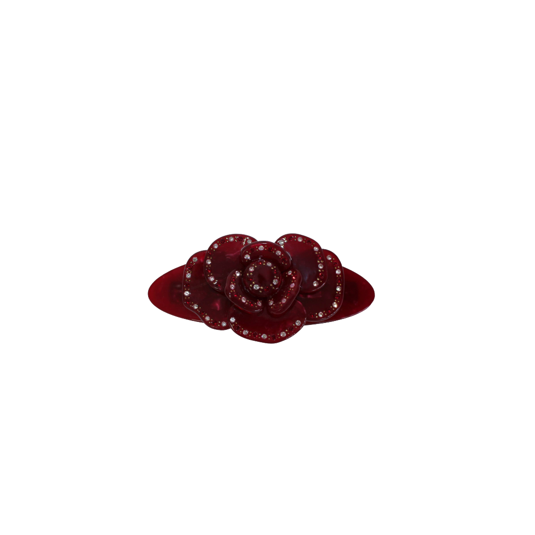 Selor Rose Barette in Ruby Red