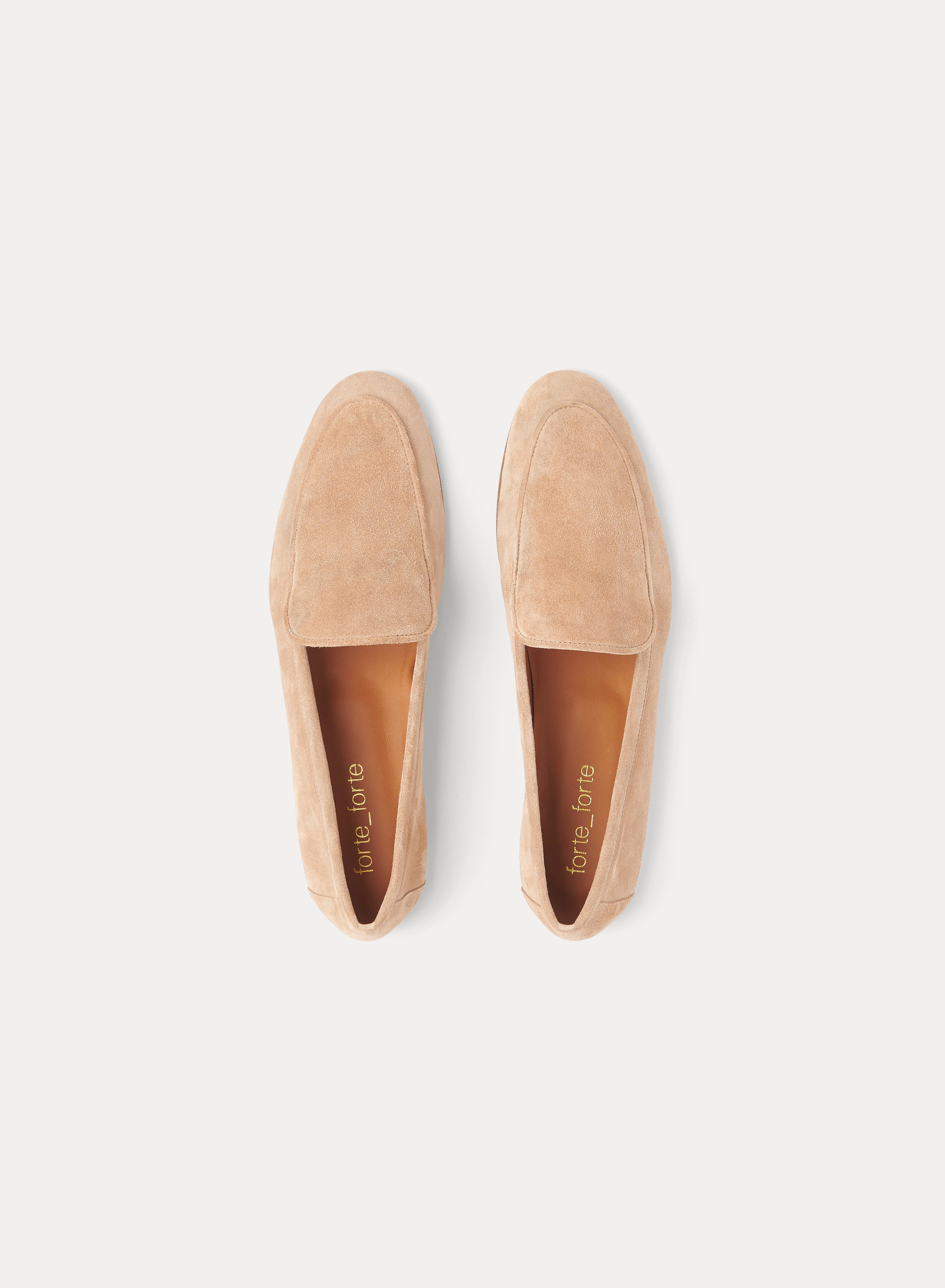 forte_forte suede loafers sand