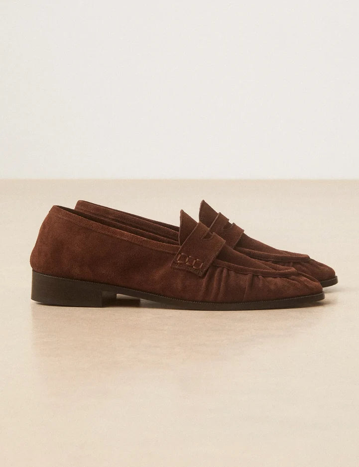 Rivecour Moccasin No 158 Suede Chocolat