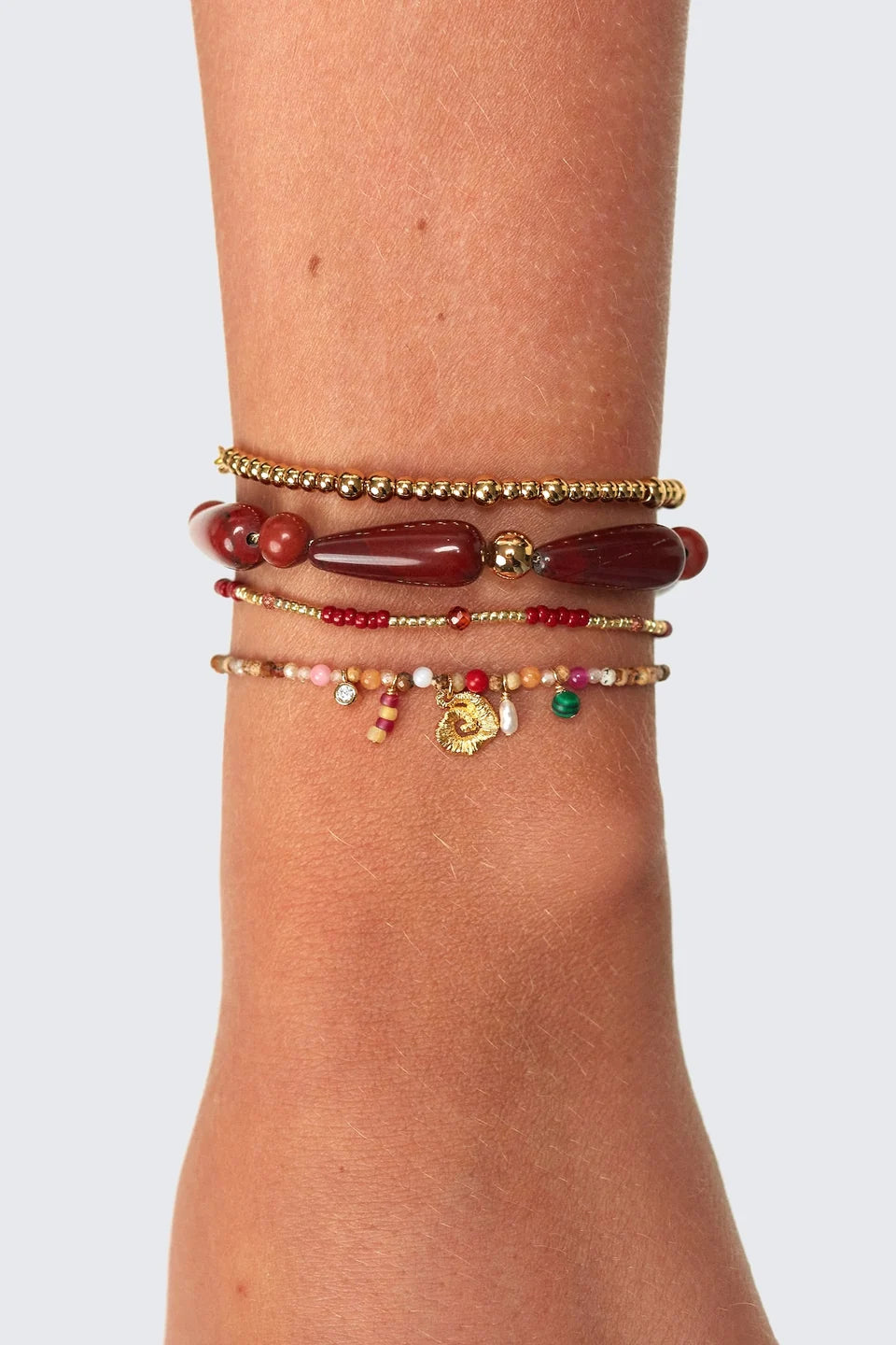 ANNI LU CLEMENCE BRACELET CRUSHED CHERRY