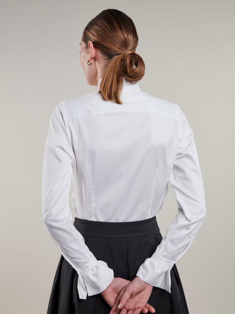 Stenström's Darya White Frill Blouse
