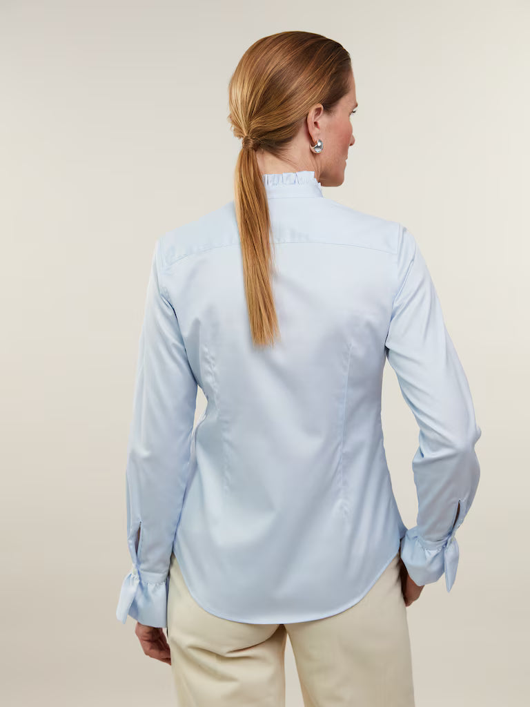 Stenström's Darya Light Blue Frill Blouse