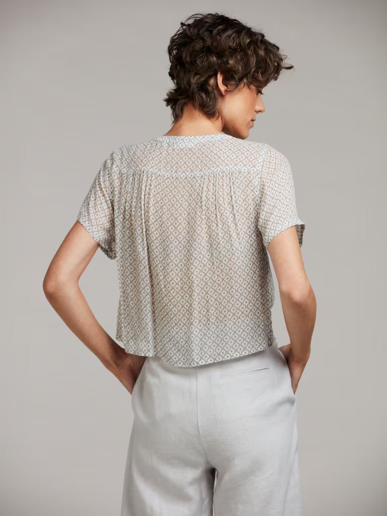 Stenströms Lilo Blouse White Pattern