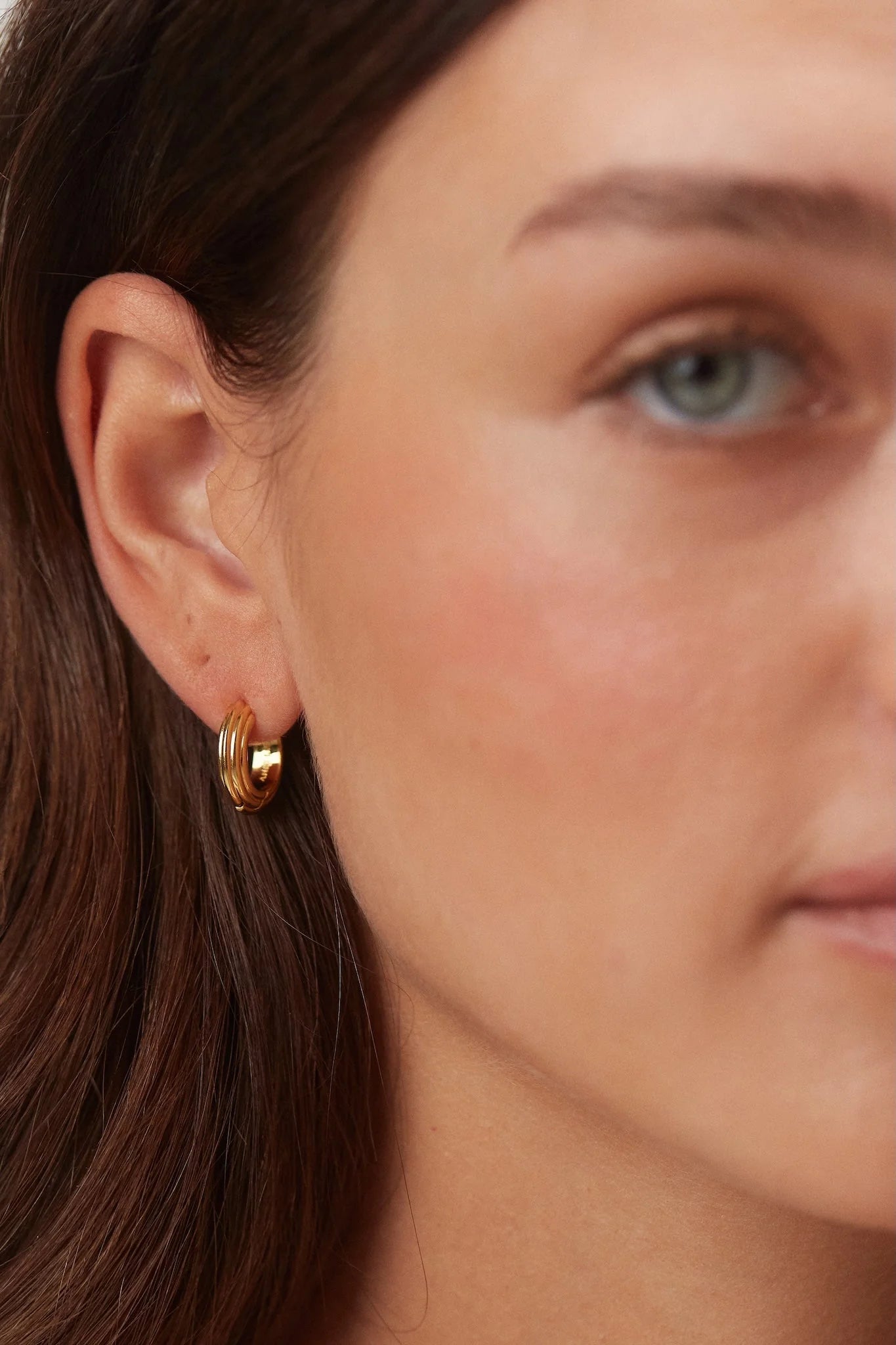 ANNI LU GOLDEN DECO HOOPS PETIT
