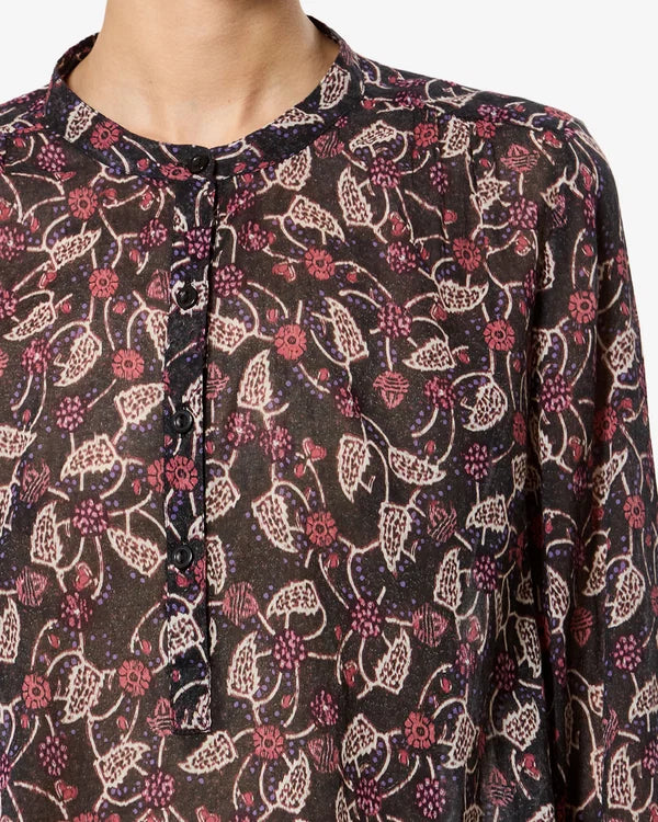Isabel Marant Etoile Maria Top Black/Raspberry