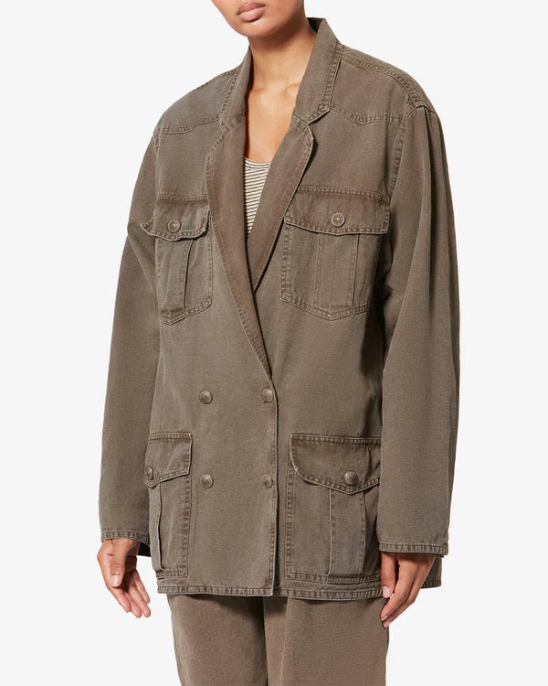 Isabel Marant Nevala Jacket Dark Bronze