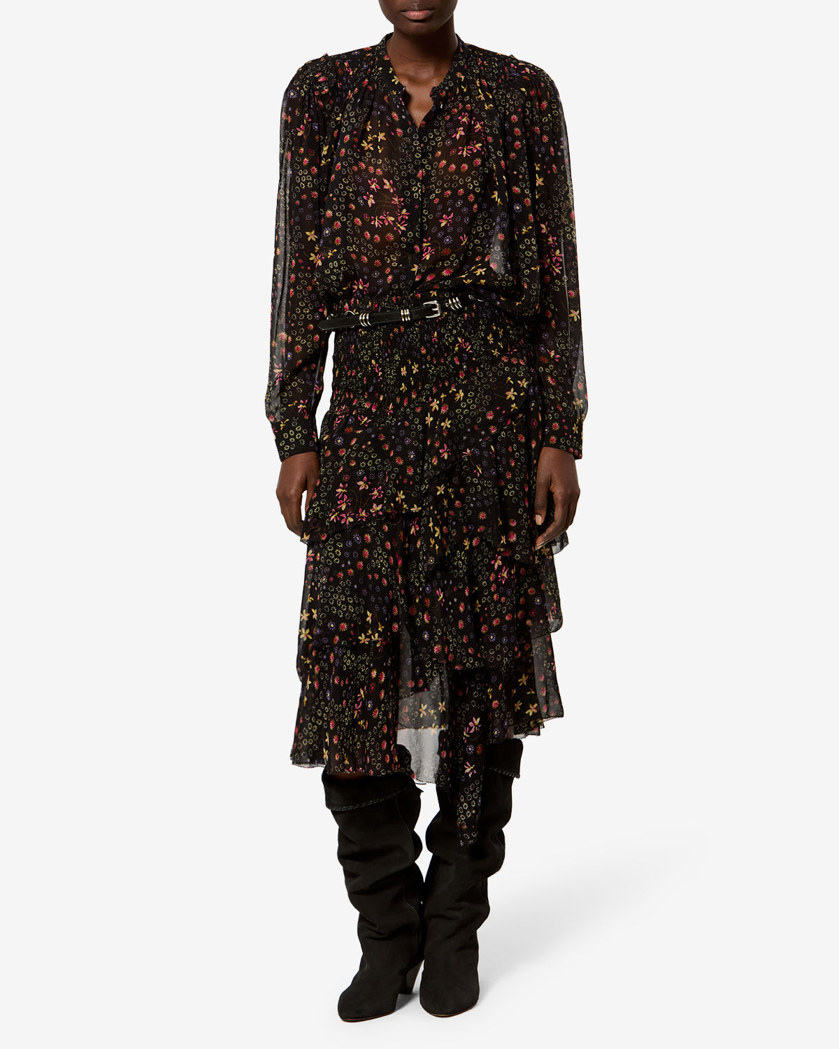 Isabel Marant Brigitte Skirt Black & Ecru