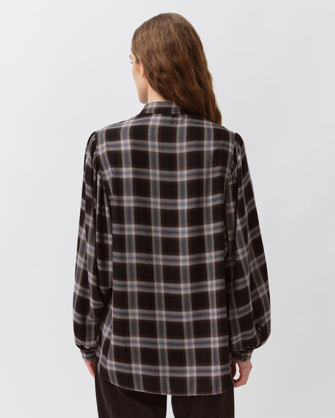 Diega Camoa Shirt Black/Chocolate/Ecru