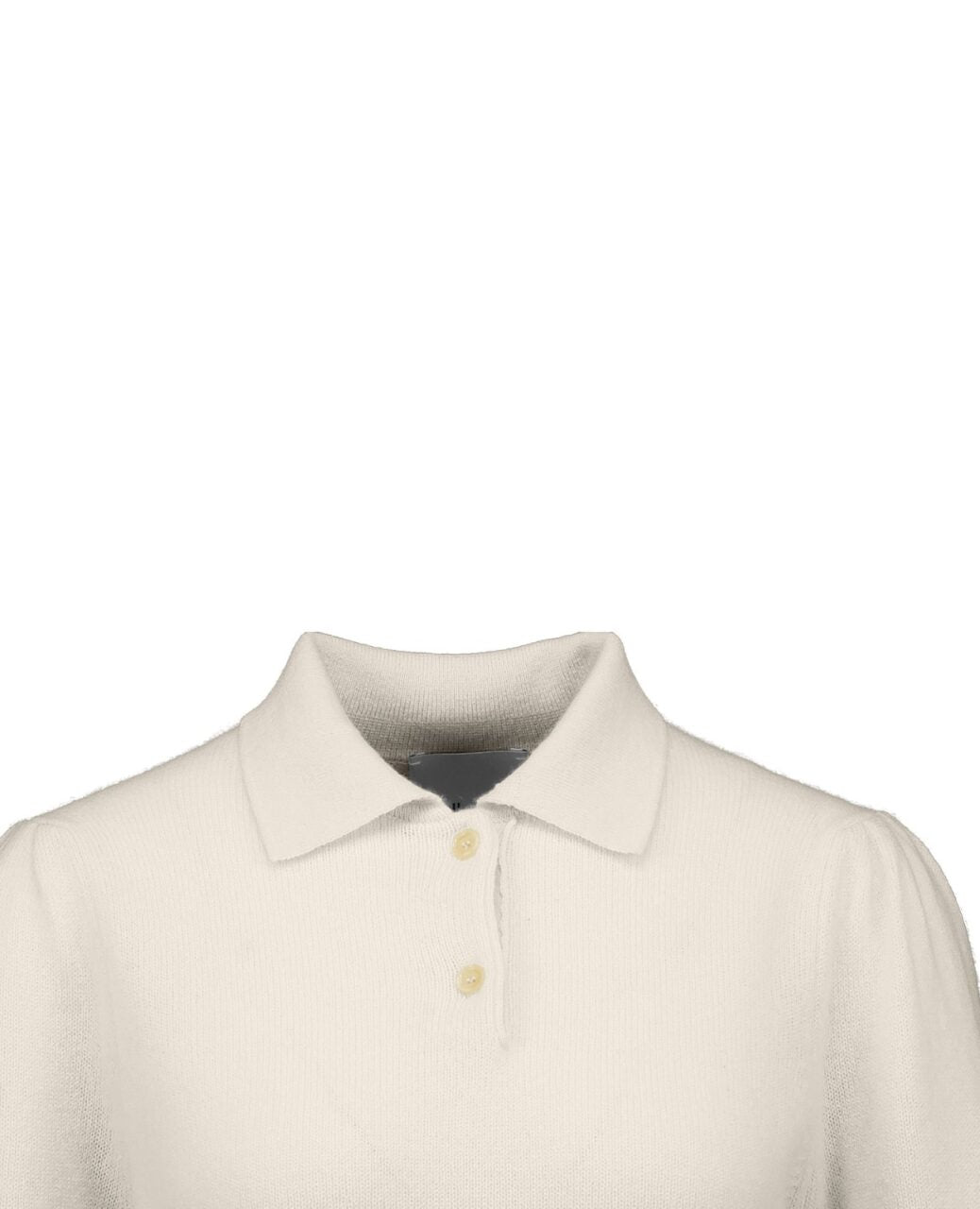 Allude Cashmere Polo Neck Sweater Cream