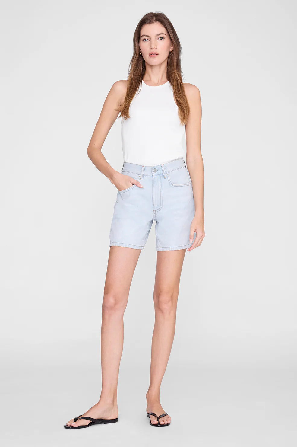 Anine Bing Delaney Short Lucid Blue