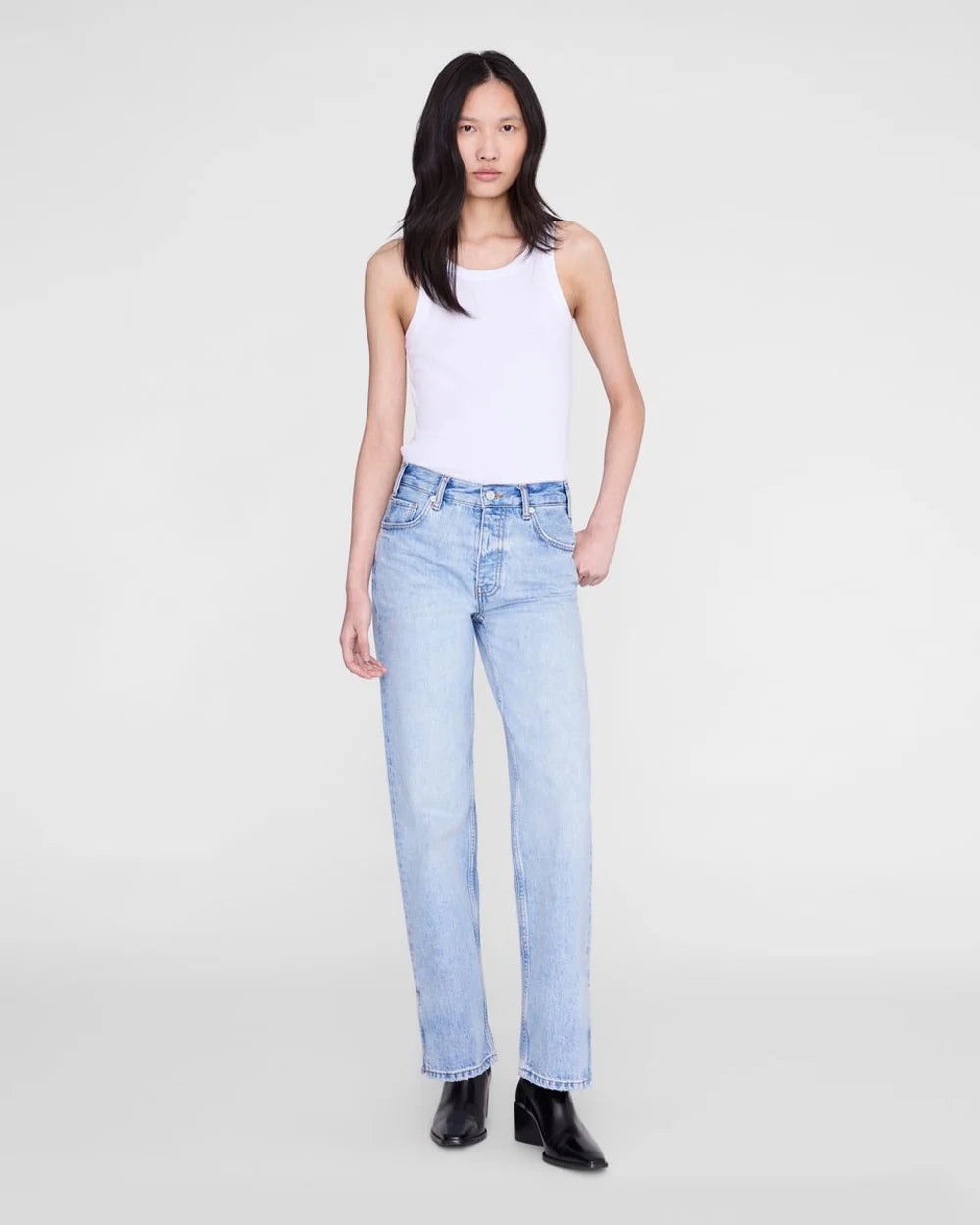 Anine Bing Sixtine Tank Top White