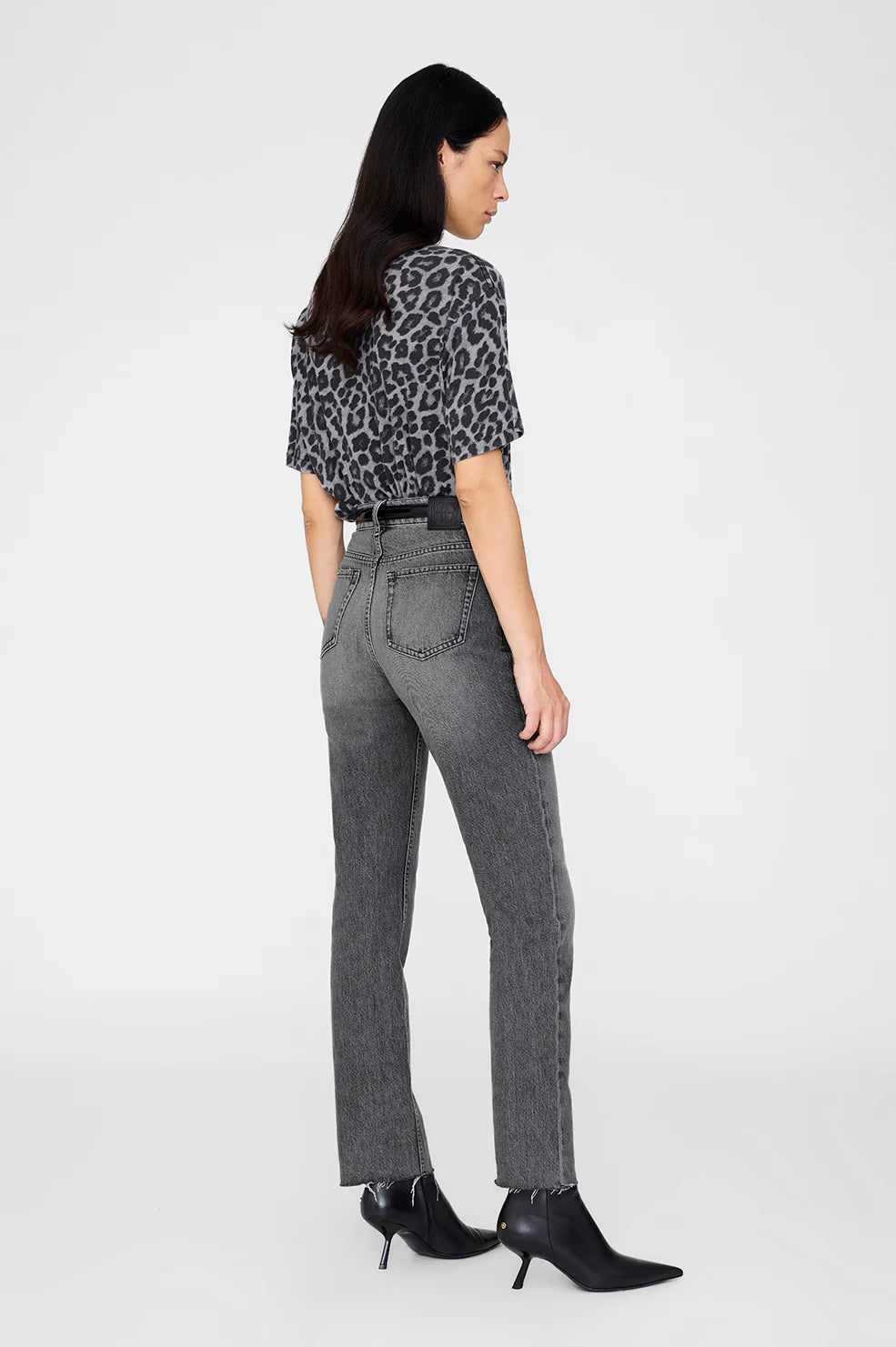 Anine Bing Cohen Tee - Grey Leopard