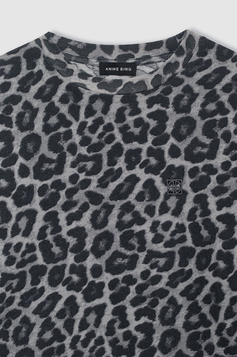 Anine Bing Cohen Tee - Grey Leopard