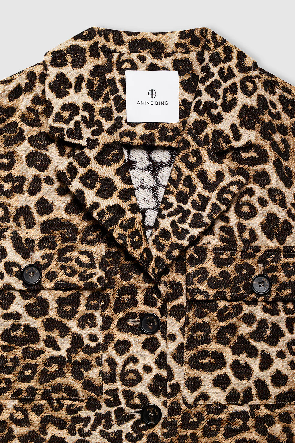 Anine Bing Flynn Jacket Leopard