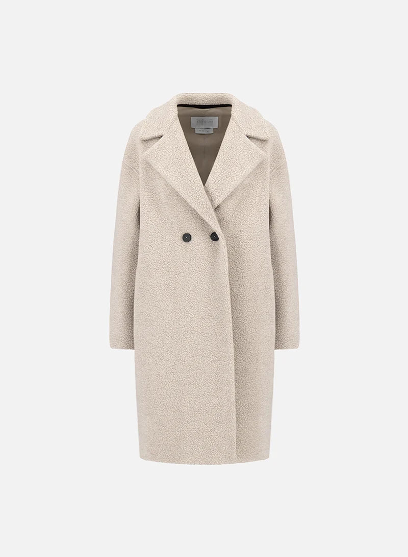 Harris Wharf Dropped Shoulder Coat Bouclé