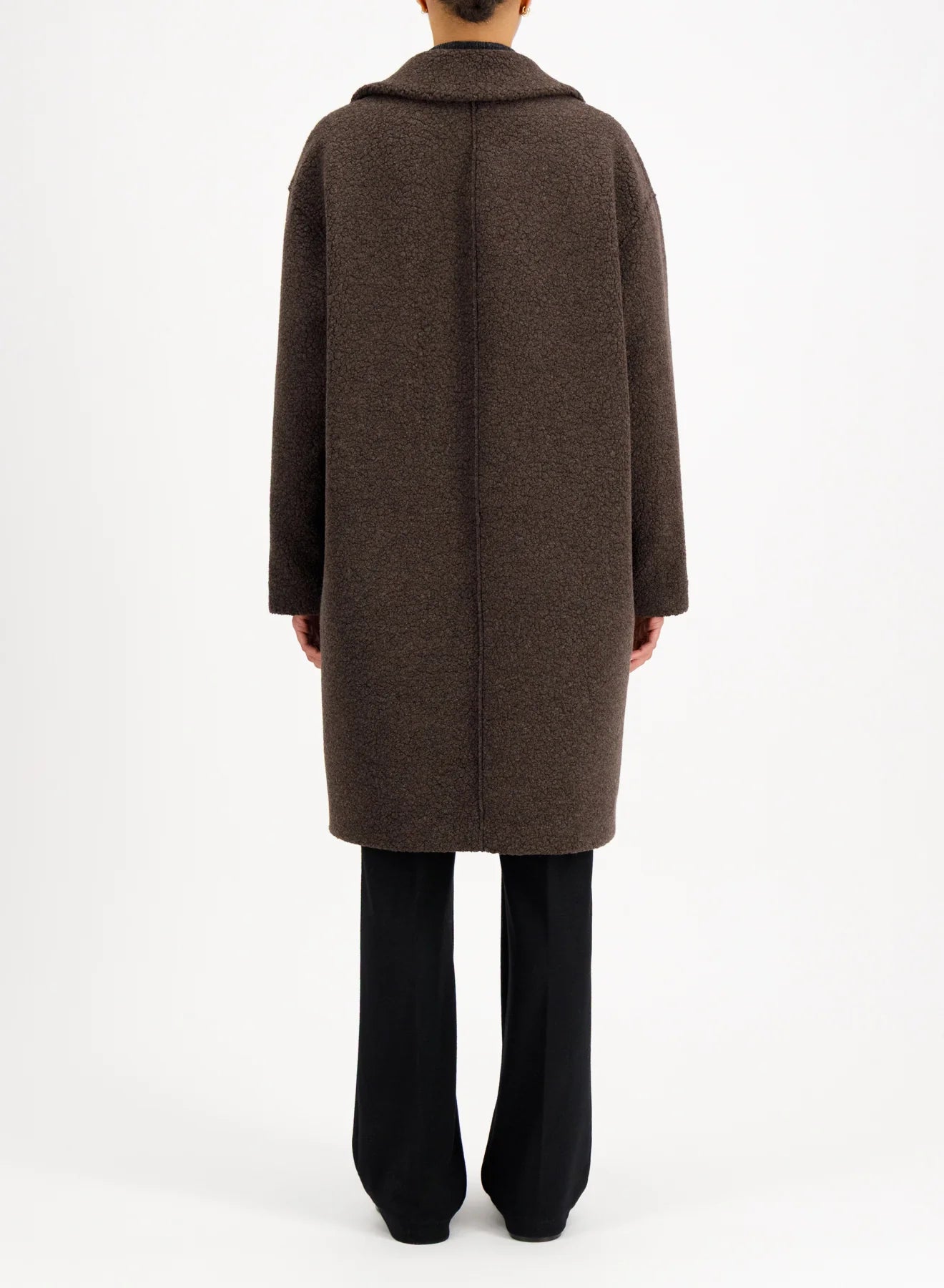 Harris Wharf Dropped Shoulder Coat Bouclé