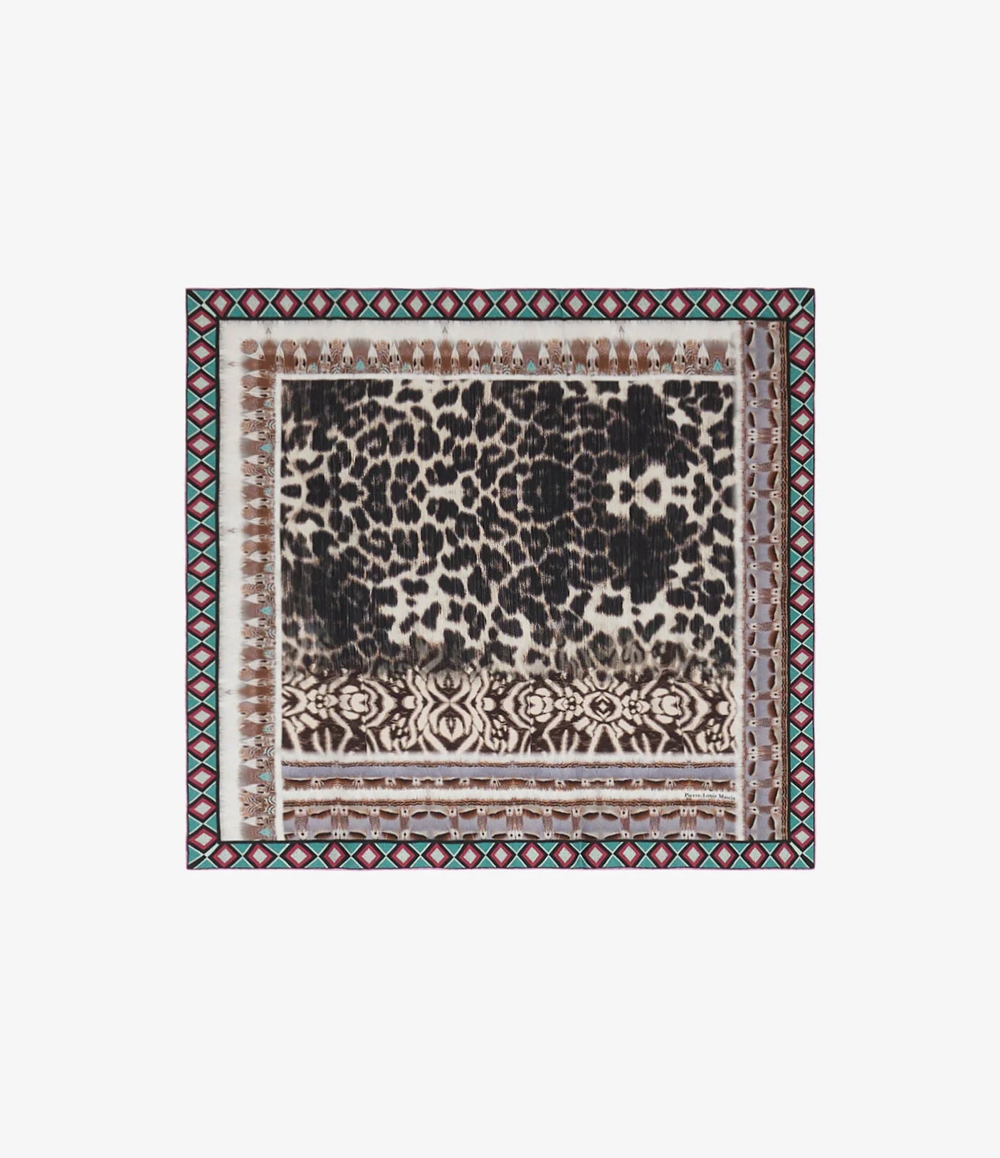 Pierre-Louis Mascia Aloe Bandana Silk Scarf Trama Selvatica