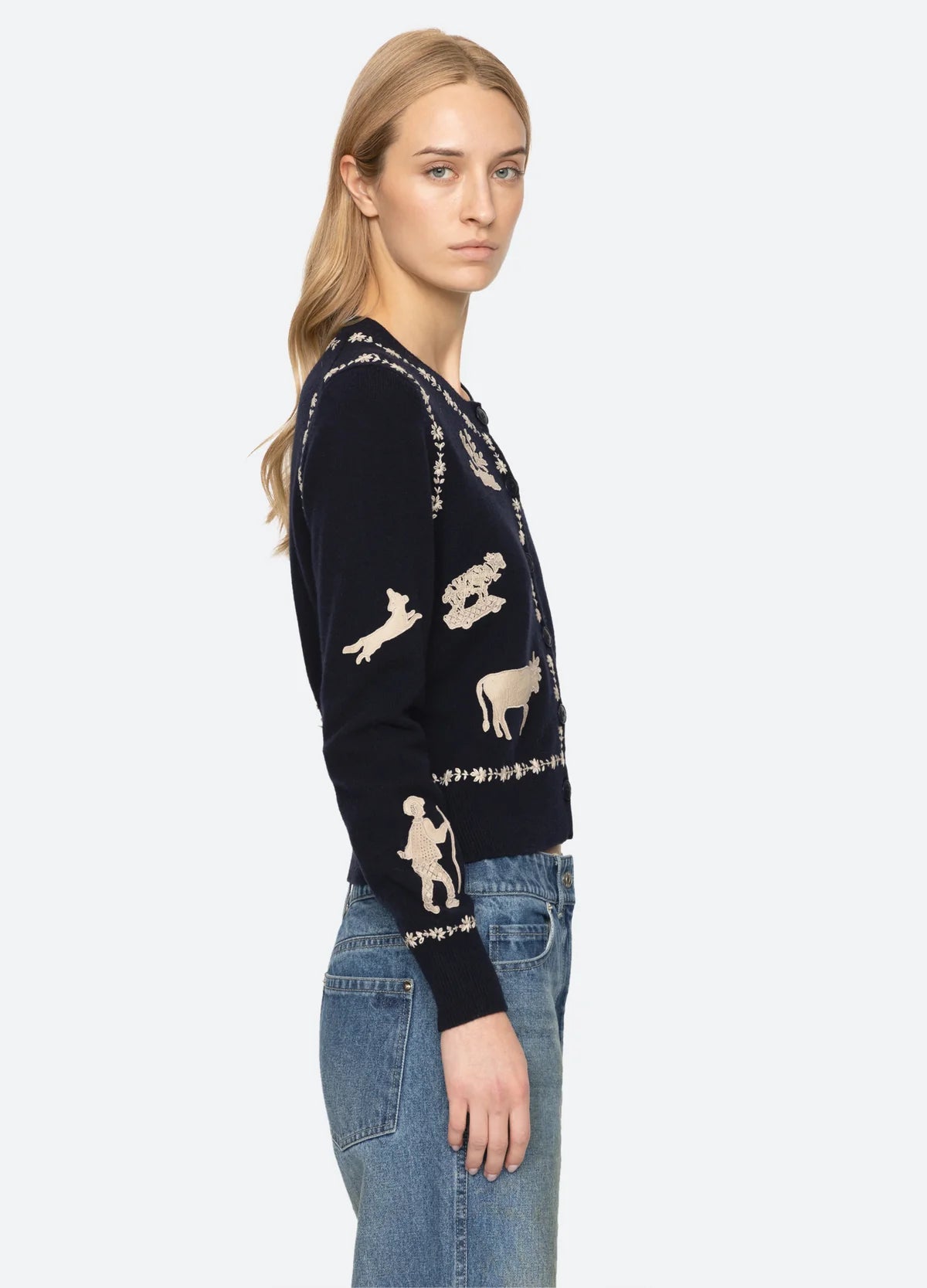 Sea New York Margeurite Cardigan Navy