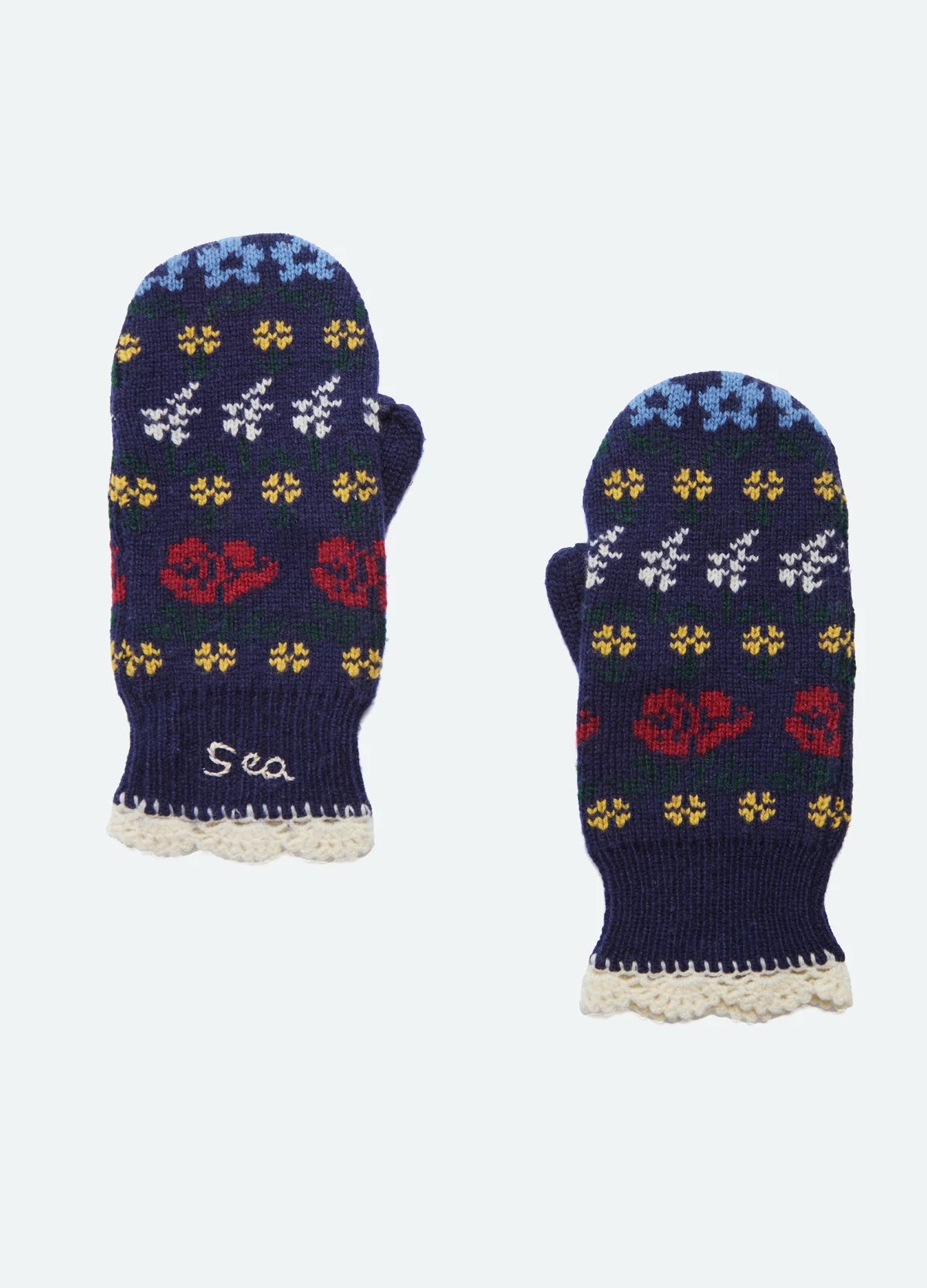 Sea New York Preston Knit Mittens Navy