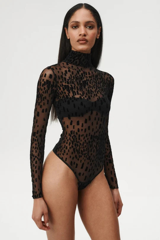 Undress Code Bounty Bodysuit Wild Cat Black