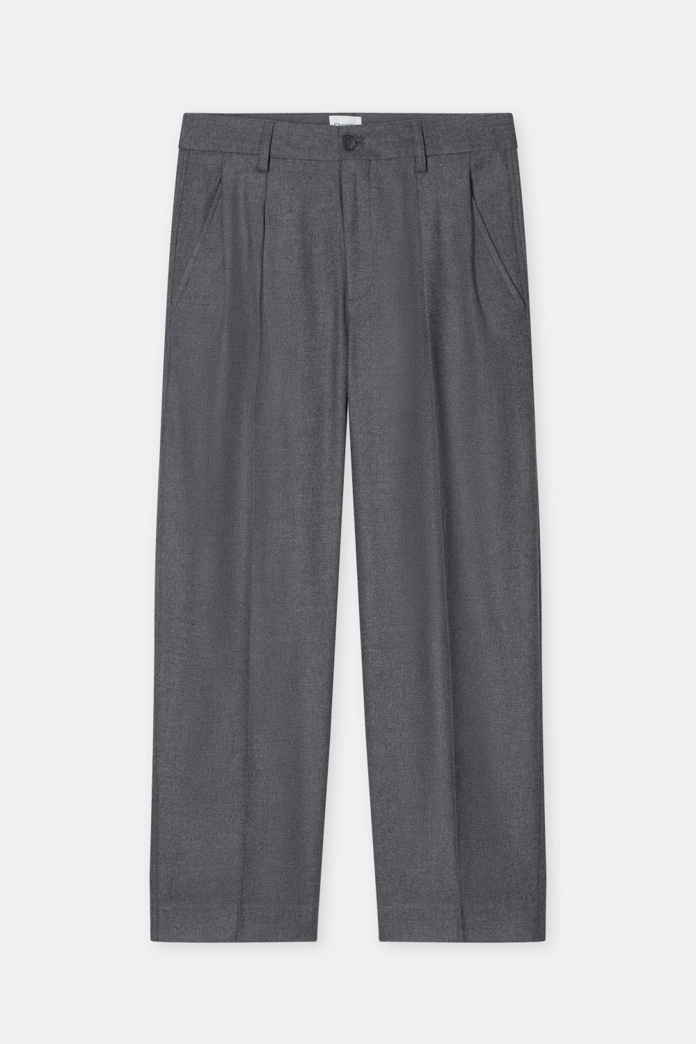 CLOSED PANTS RUTHY WOOL STRETCH FLANNEL GREY