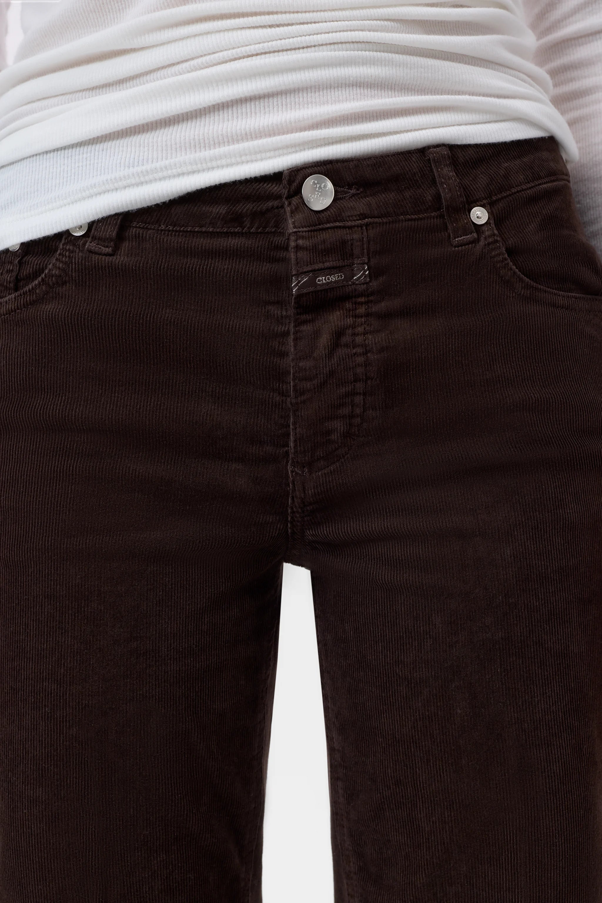 CLOSED GILLAN JEANS CORDUROY MAHOGONY BROWN