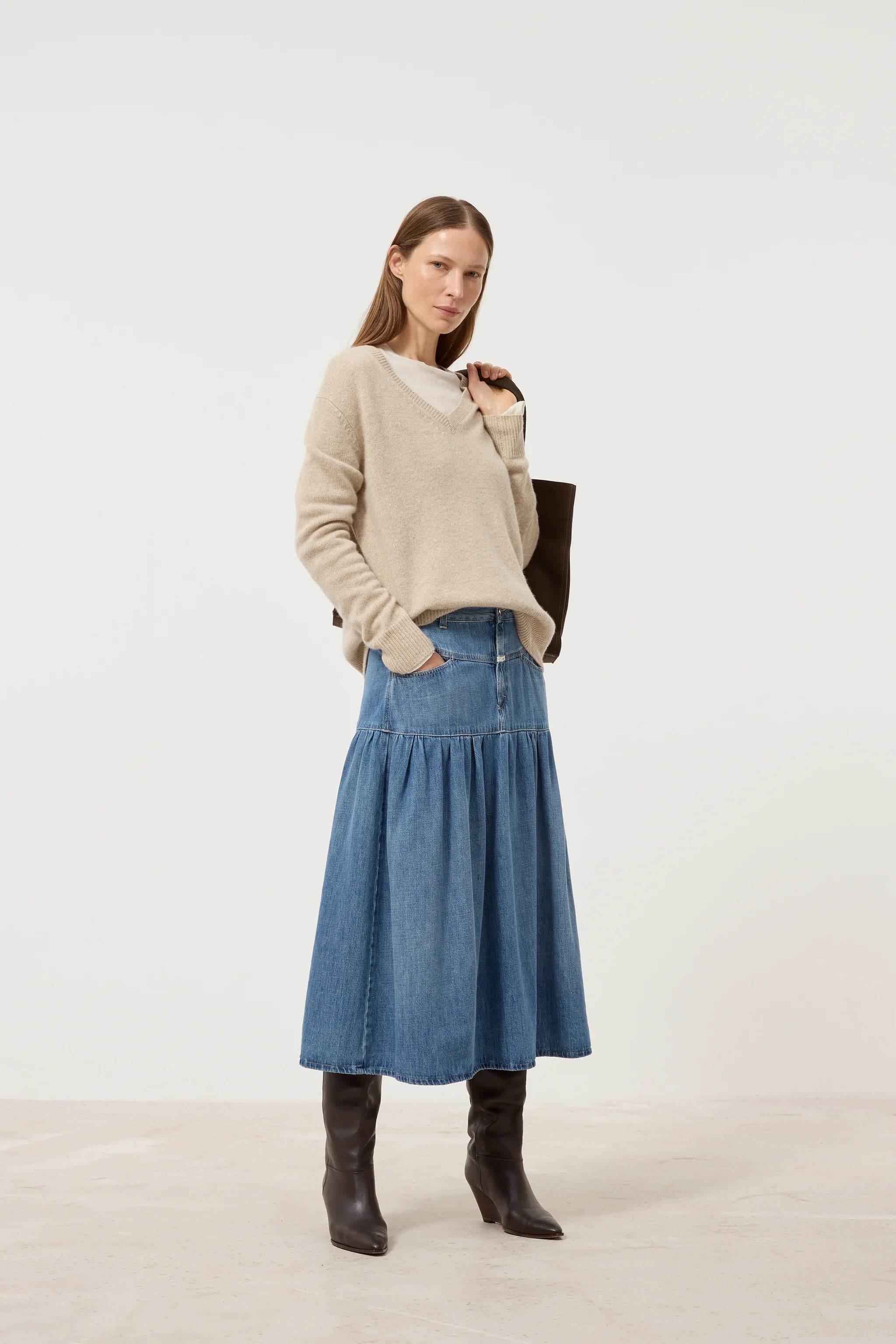CLOSED BALLON DENIM SKIRT