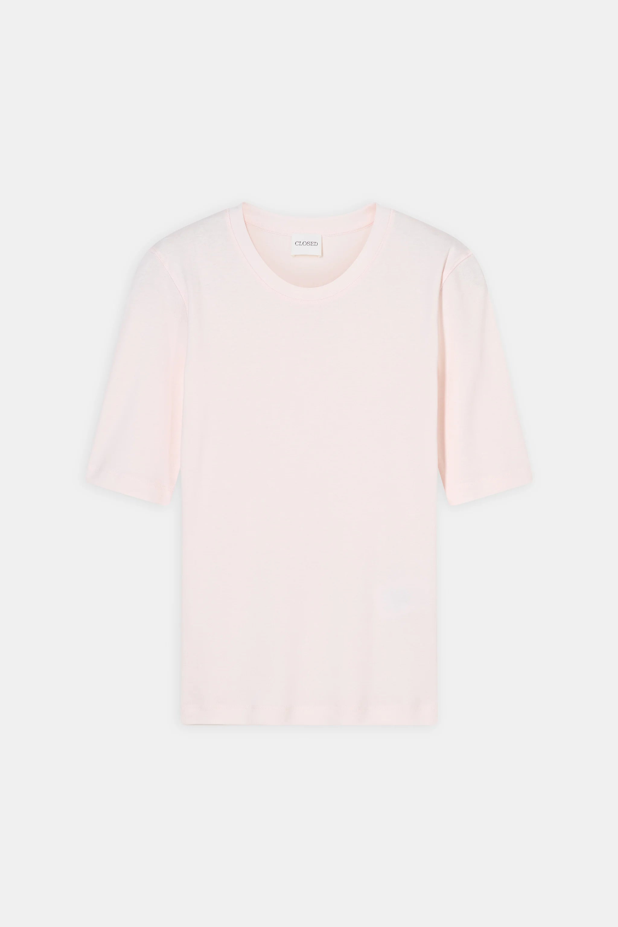 CLOSED CREWNECK SHORTSLEEVE COTON AND MODAL T-SHIRT BLUSH