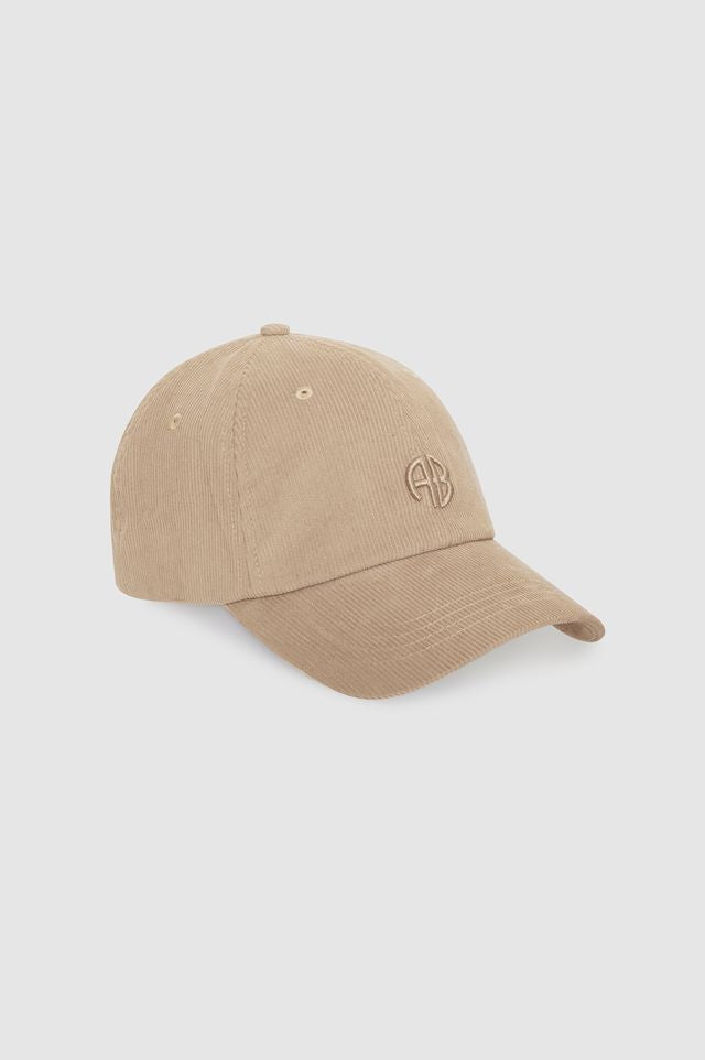 Anine Bing Jeremy Baseball Cap AB Corduroy Beige