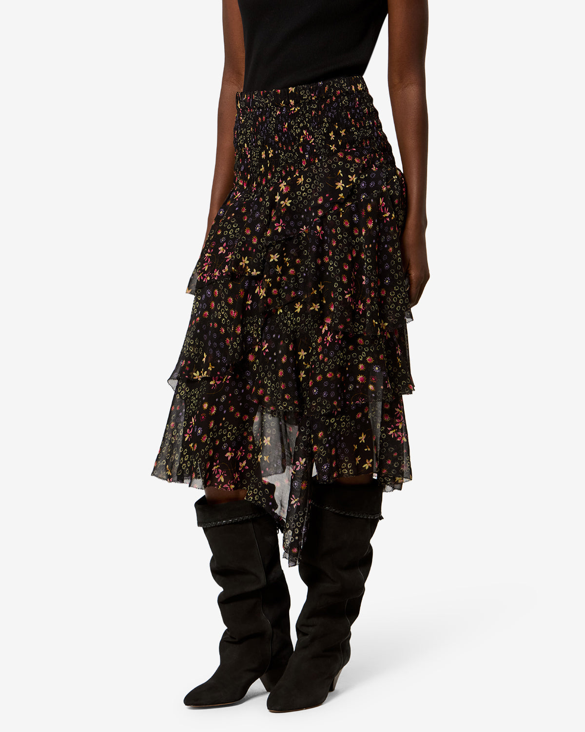 Isabel Marant Brigitte Skirt Black & Ecru