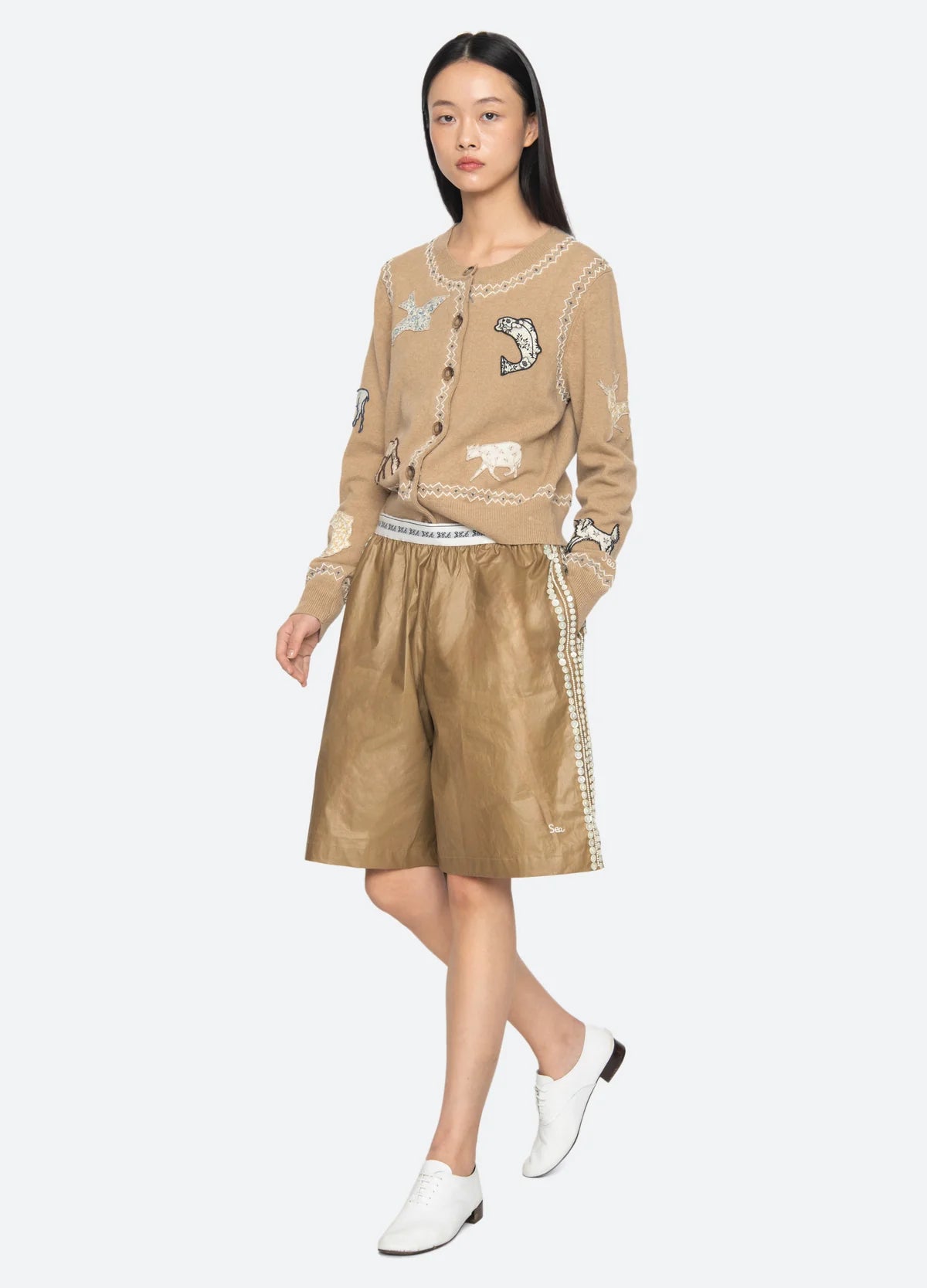 Sea New York Winslow Craft Cardigan Camel
