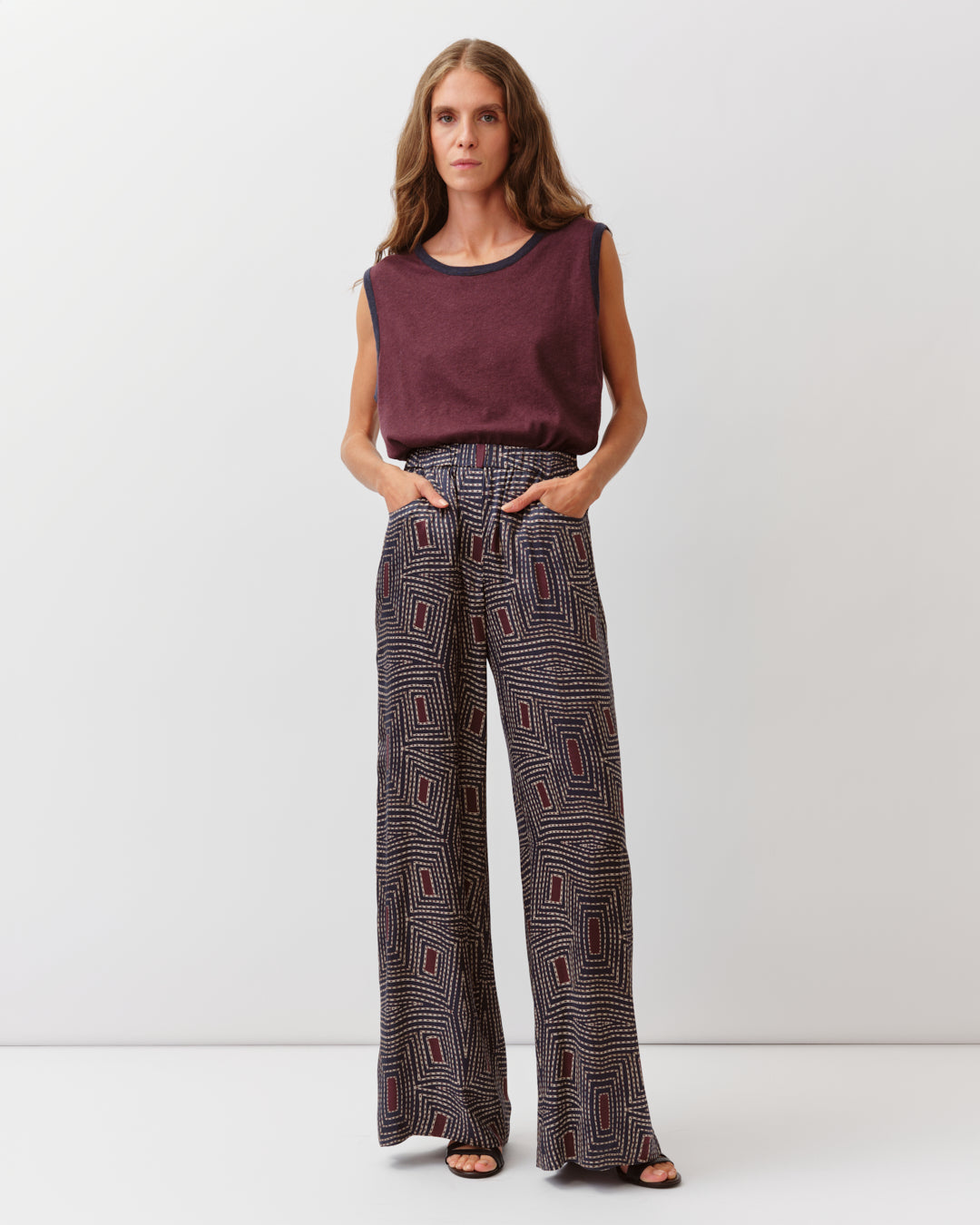 Diega Trusers Pindo Marine Prune