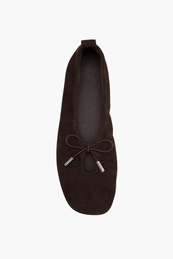 ALOHAS Rosalind Recycled Brown Leather Ballet Flats