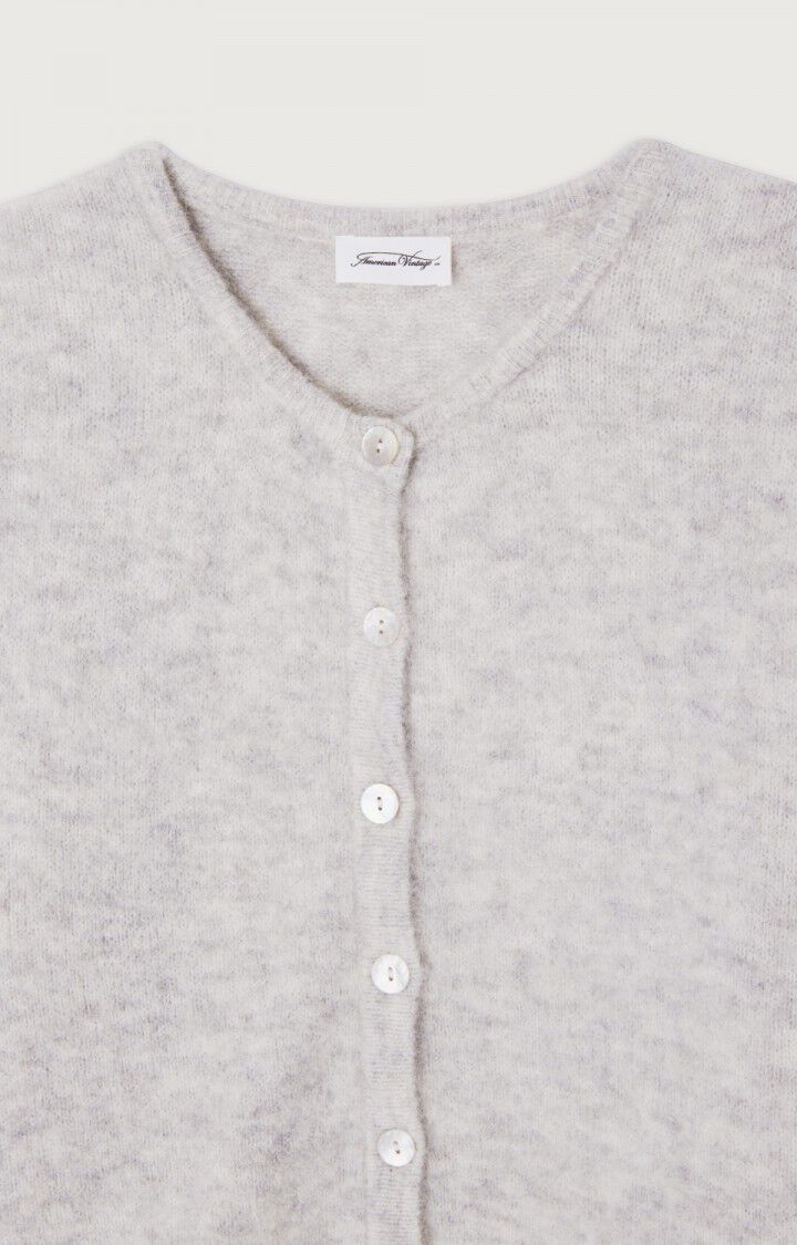 AMERICAN VINTAGE CARDIGAN VITOW MELANGE LIGHT GREY