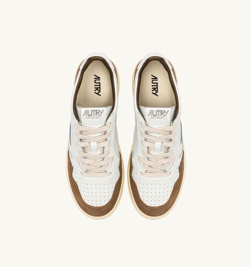 AUTRY MEDALIST LOW SNEAKER WHITE TABACCO