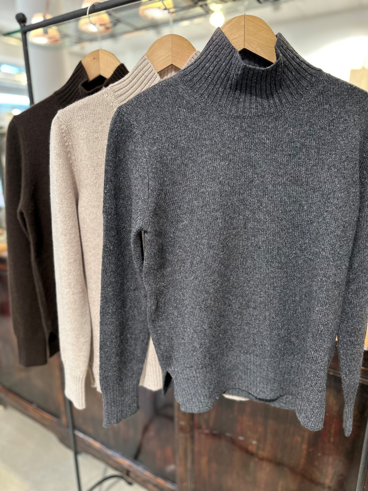 Gran Sasso Cashmere Mock Neck