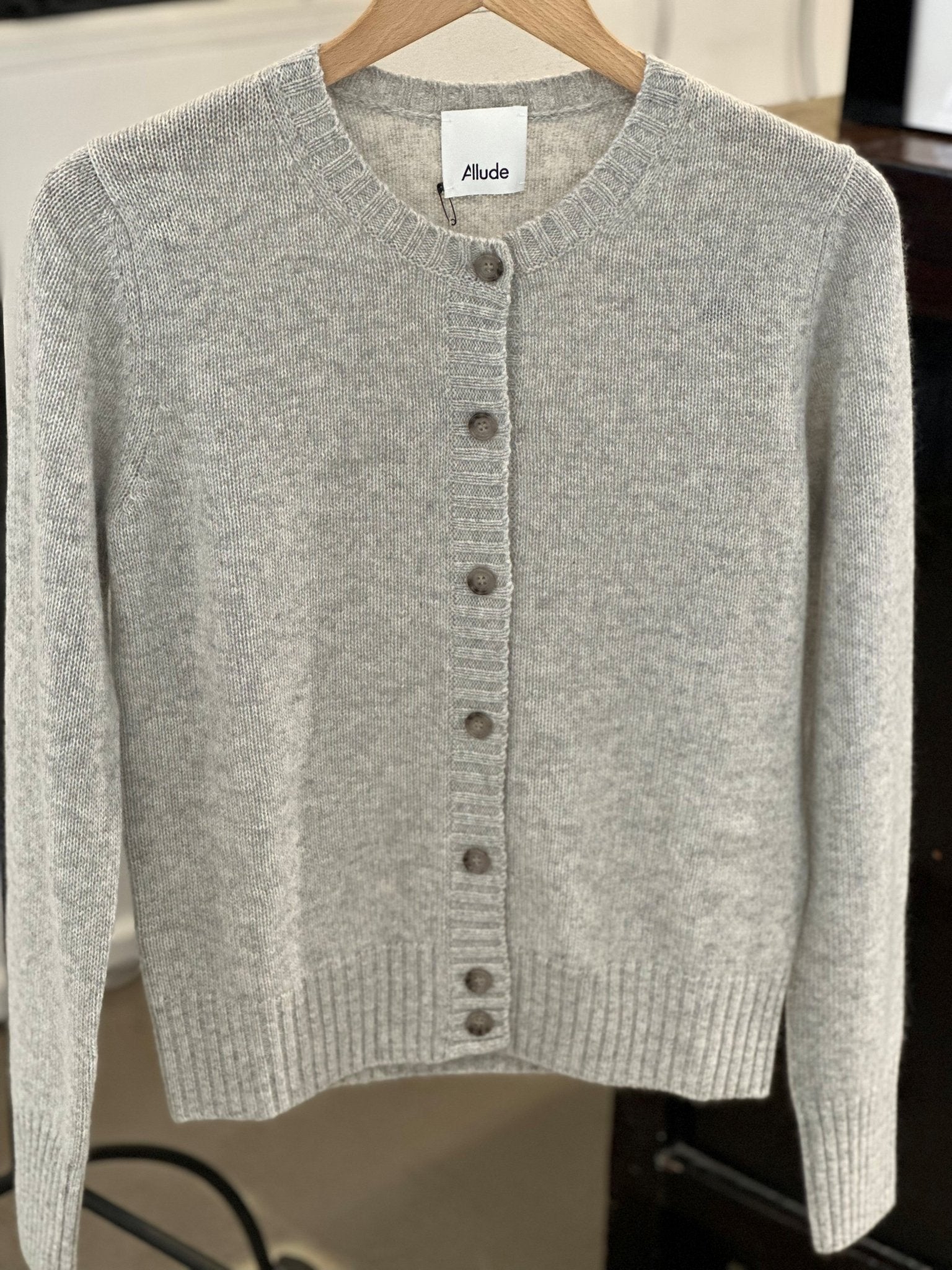 Allude Cashmere Cardigan Round Neck - Den Lille Ida - Allude