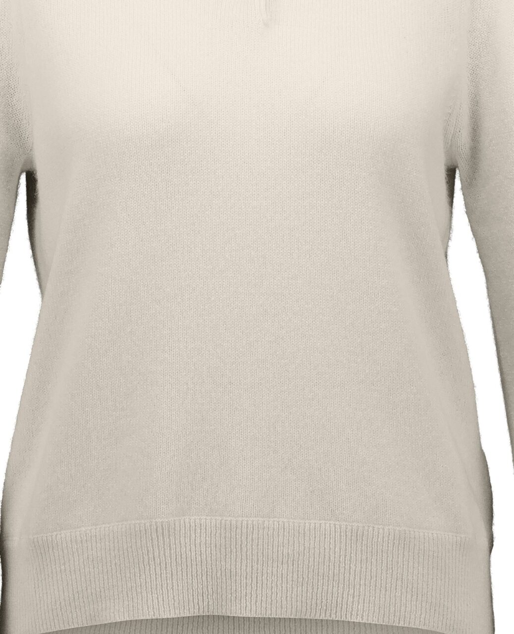 Allude Cashmere Polo Neck Sweater Cream - Den Lille Ida - Allude