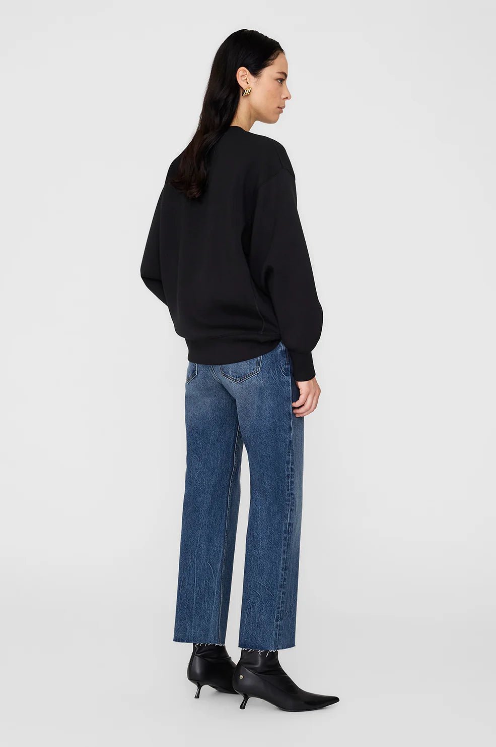 Anine Bing Alto Sweatshirt Framed Monogram - Den Lille Ida - Anine Bing
