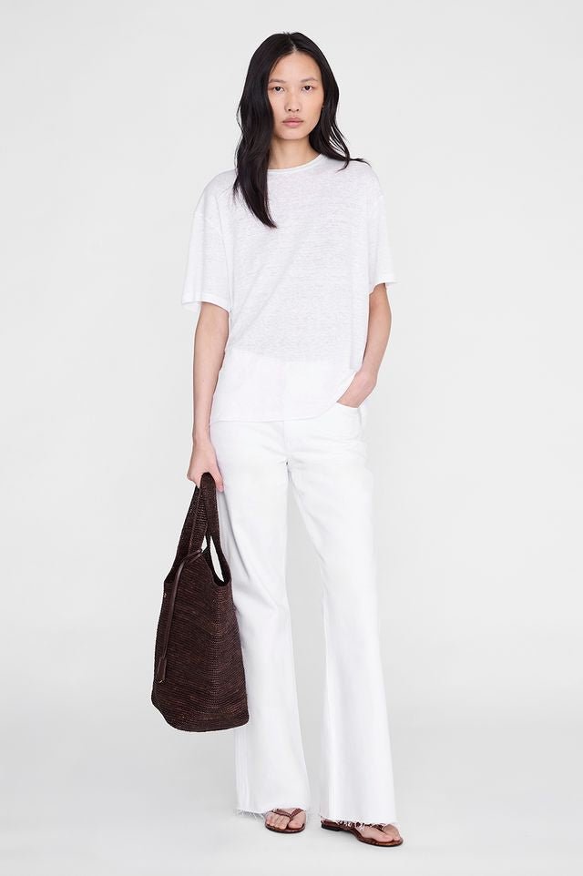 Anine Bing Cade Tee White - Den Lille Ida - Anine Bing