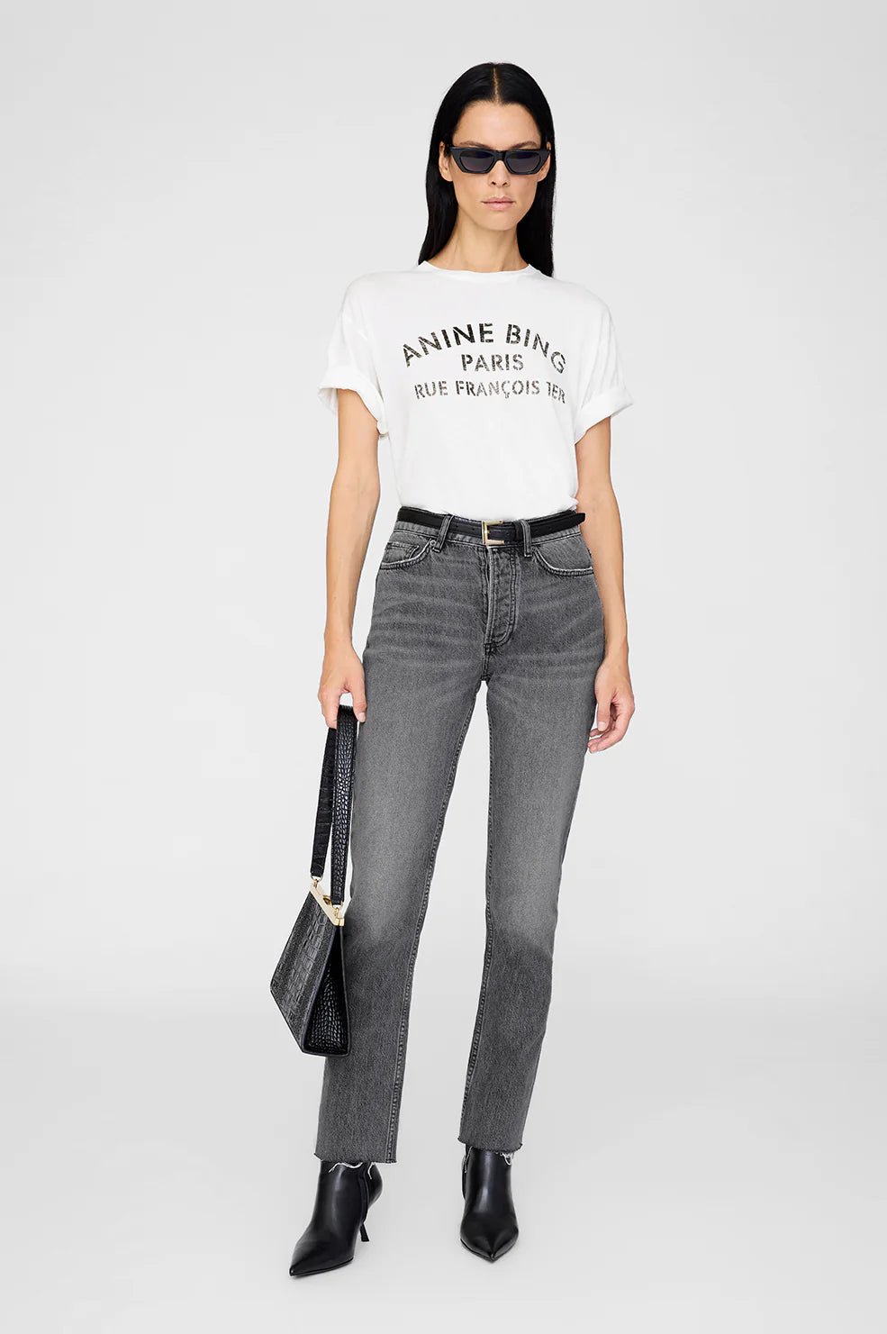 Anine Bing Cohen Tee Paris Stencil - Den Lille Ida - Anine Bing