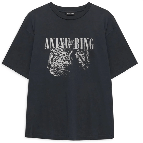 Anine Bing Cohen Tee Washed Black - Den Lille Ida - Anine Bing