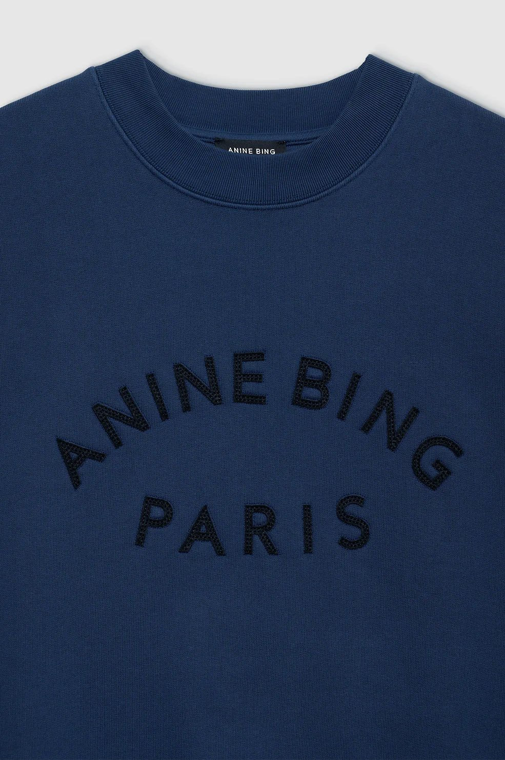 Anine Bing Jaci Sweatshirt Paris Navy - Den Lille Ida - Anine Bing