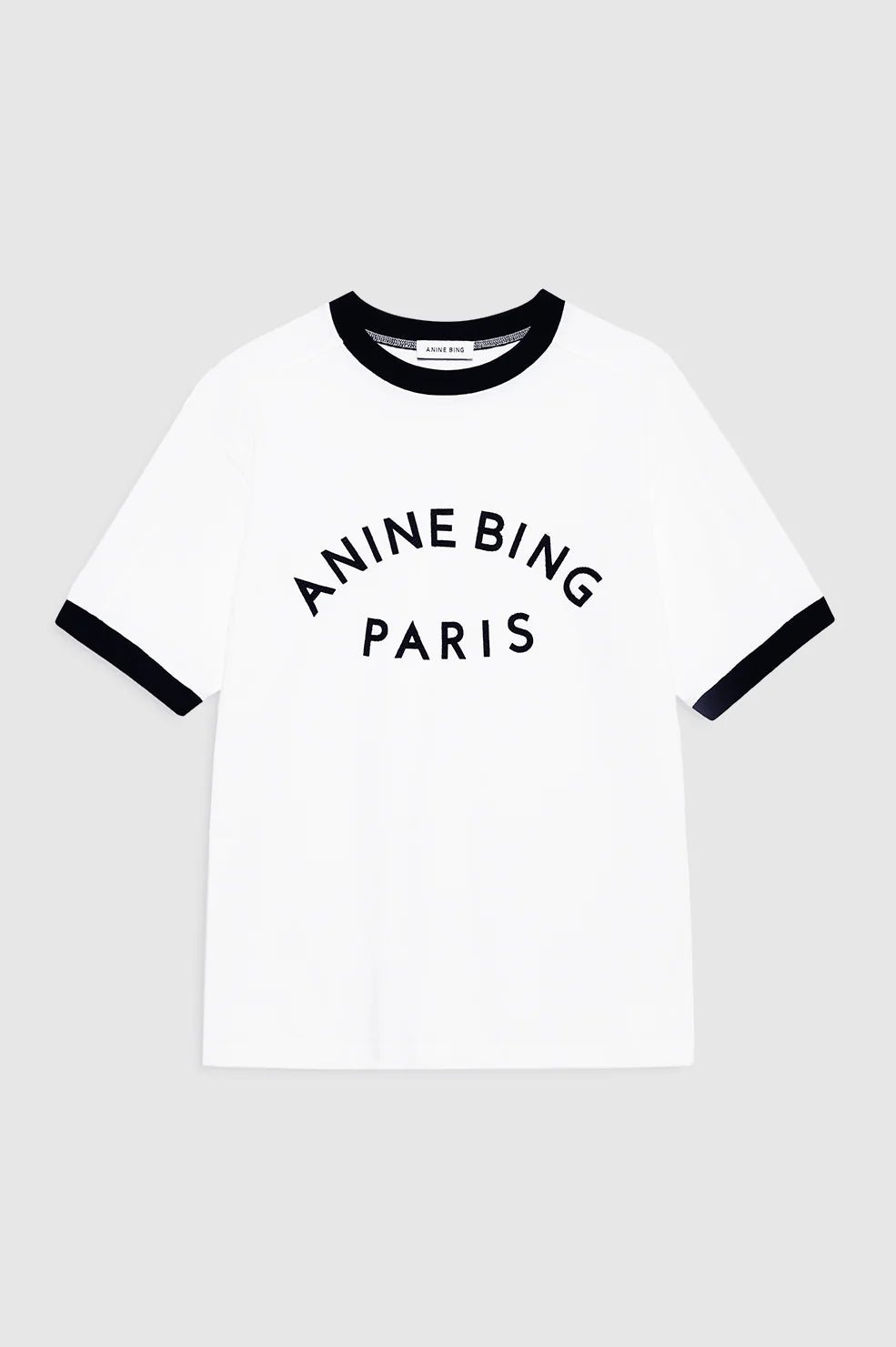 Anine Bing Jaylin Tee Paris Ivory - Den Lille Ida - Anine Bing