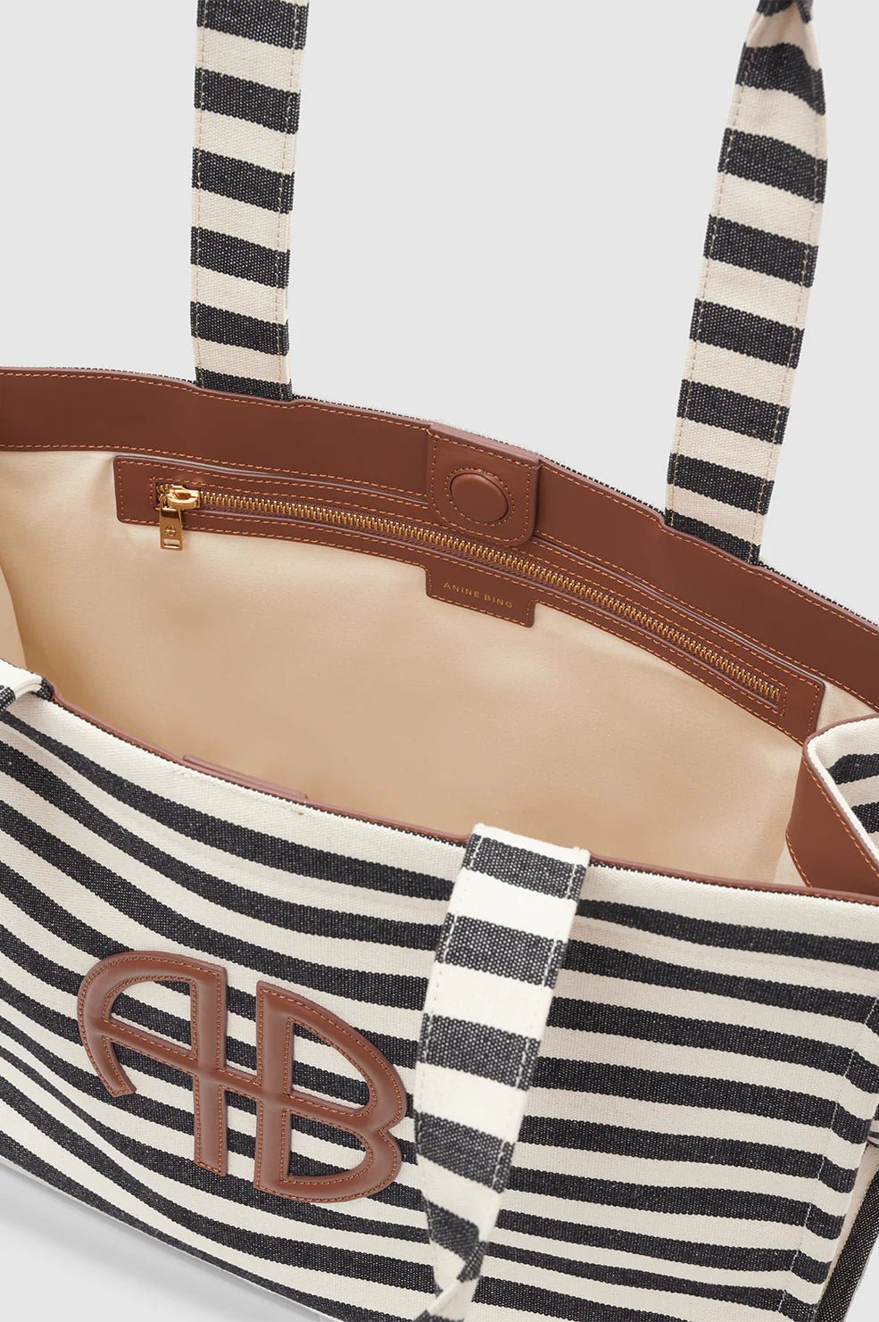 Anine Bing Lara Tote Black and Natural - Den Lille Ida - Anine Bing