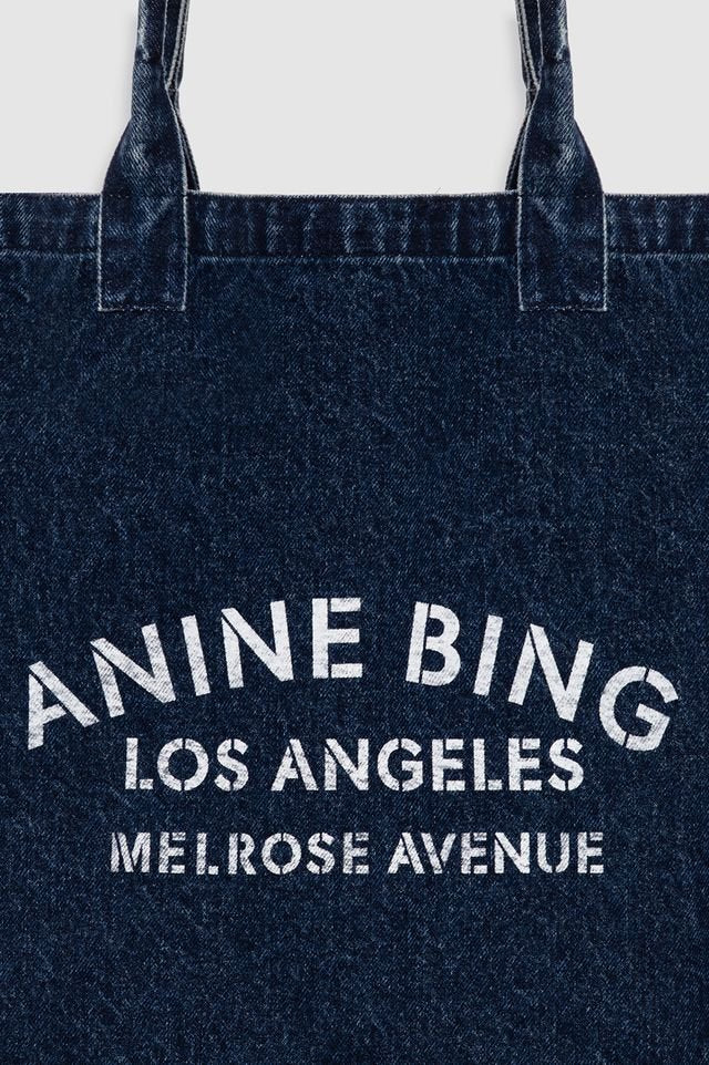 Anine Bing Leo Denim Tote Ink Blue - Den Lille Ida - Anine Bing