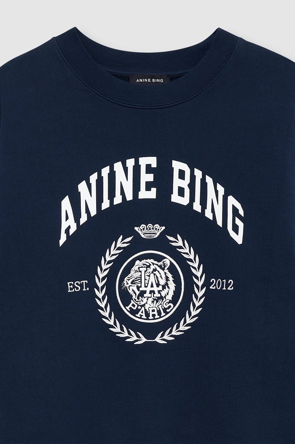 Anine Bing Miles Sweatshirt Collegiate Dark Navy - Den Lille Ida - Anine Bing