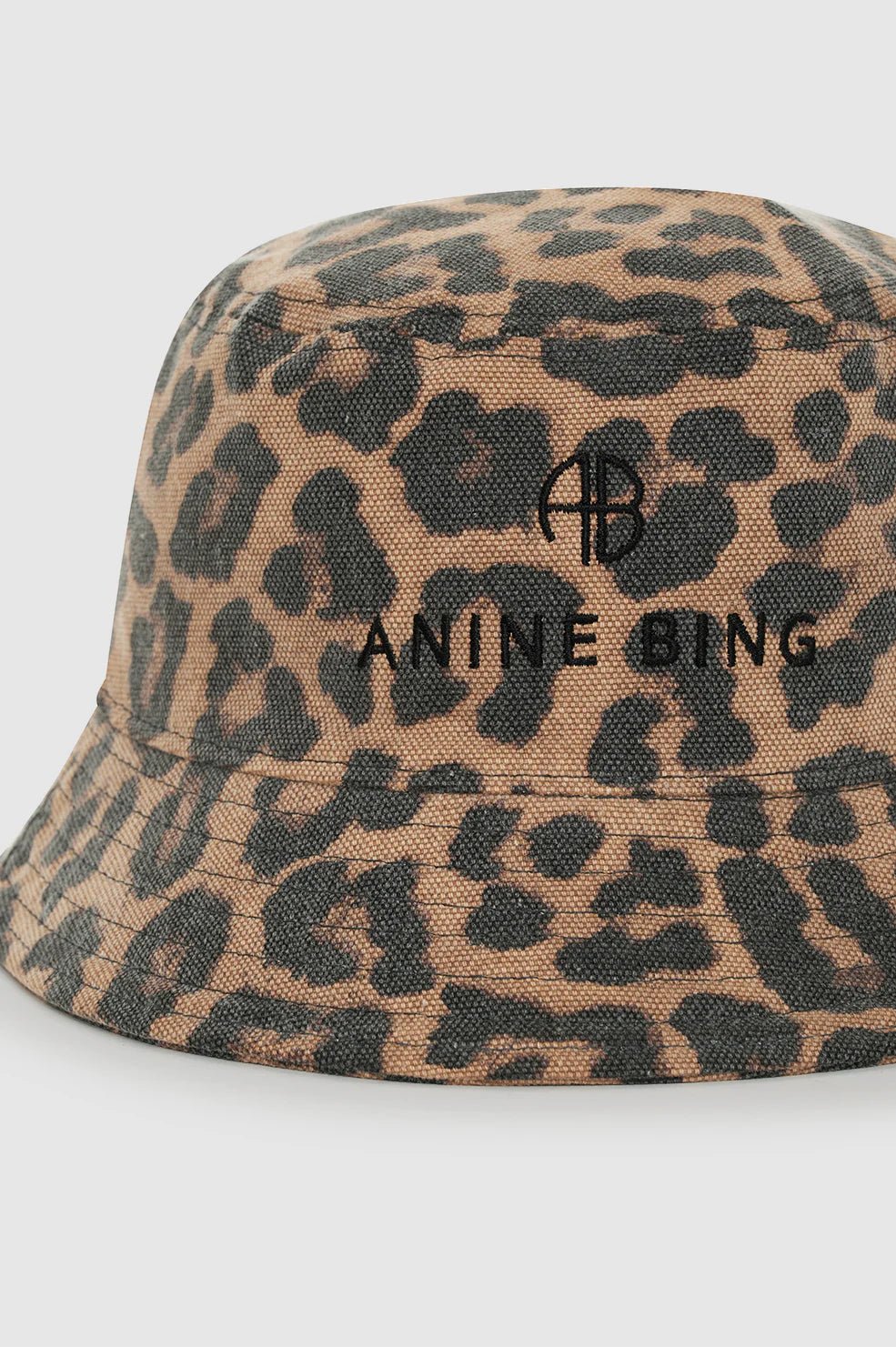 Anine Bing Nicks Bucket Hat Black and Brown Leopard - Den Lille Ida - Anine Bing