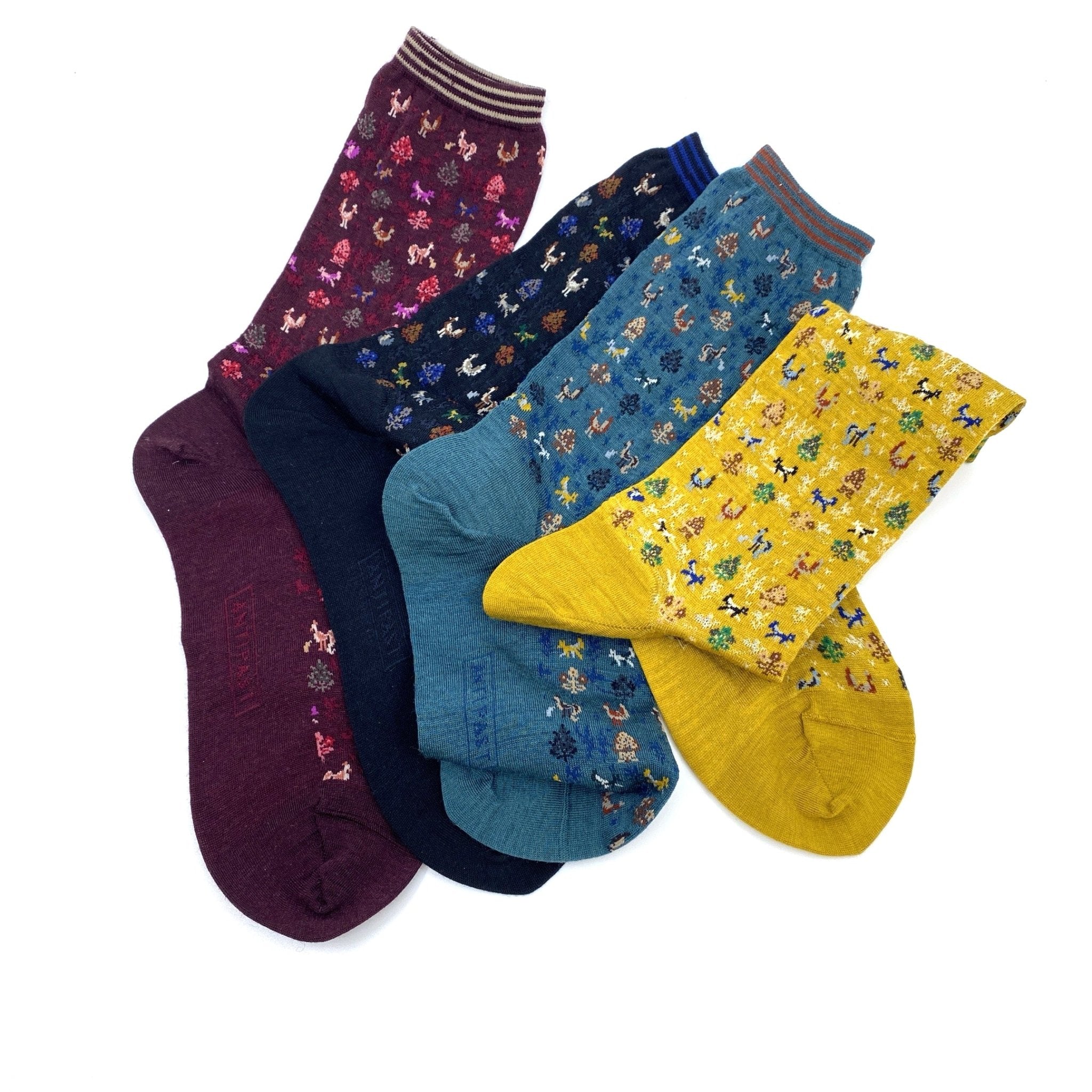 Antipast Socks Forest Mate Turquoise - Den Lille Ida - Antipast